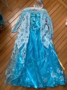 Disney Store Deluxe Anna Gown | Color: Black/Blue | Size: Size 7/8 | Moniqueshireen's Closet